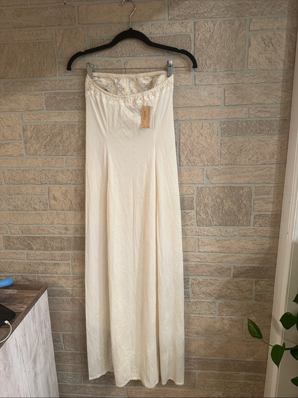 NWT Vintage 50-60s Lace Ivory Fairy Slip Ethereal Dress Size XSmall - Picture 4 of 14